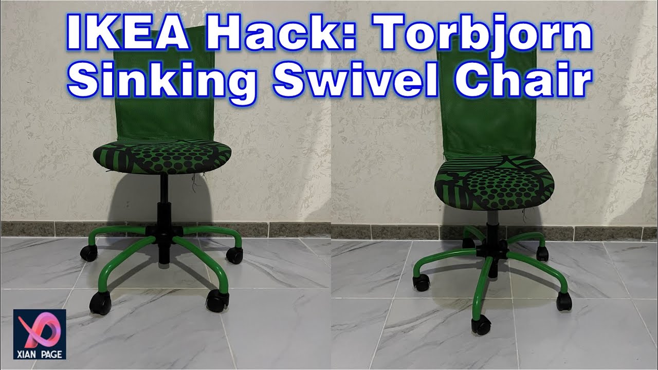 IKEA Hack: Torbjorn Sinking Swivel Chair - YouTube