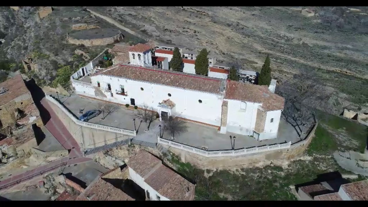 Cervera del río Alhama a vista de dron