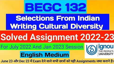 BEGC 132 Solved Assignment 2022-23 | IGNOU Solved Assignment 2022-23 | BEGC 132 | Tech Jethiya