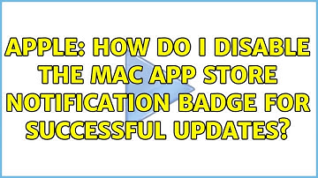 Apple: How do I disable the Mac App Store notification badge for successful updates?