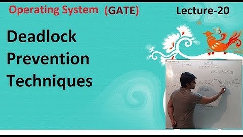 Deadlock Prevention Techniques Video lecture 20 for GATE/B.tech