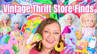 50. 80s & 90s Vintage Toy Haul  Dolly Surprise, Glo Friends, Barbie/Clone Fashions, G3 MLP & more!