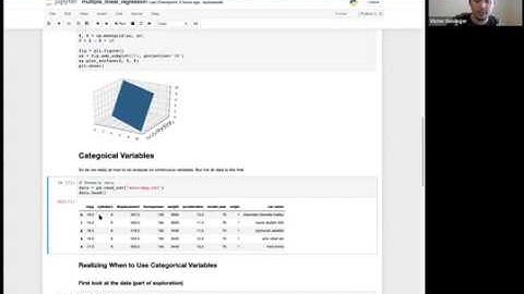 Multiple Linear Regression & Multicollinearity -  Data Science M1S11 [2019-04-16]