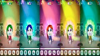 Colors Reaction Compilation My Talking Angela Great Makeover New Update New Room Dance Studio