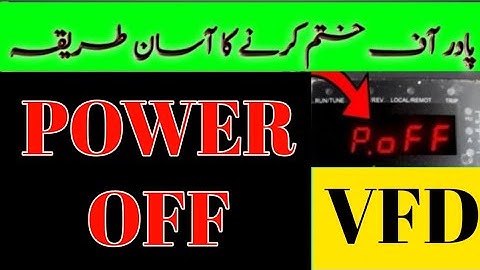 How to solve P.off fault INVT VFD CHF100A/GD100 complete detail|@SUMRANITECH