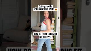 The STARS ON THE BUTT??? ARE WE KIDDING? 😍 #tryonhaul #nuulyhaul #springtops #springhaul
