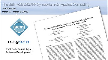 An Exploratory Study About NFR Documentation Practices in Agile Teams - LASD at SAC 2023