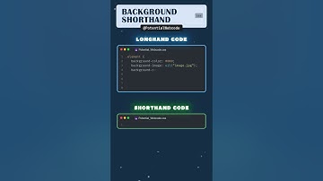 Longhand vs Shorthand Background CSS Tutorial