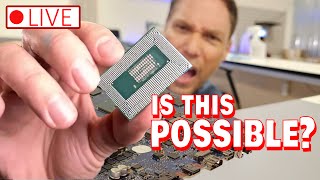 Soldered-On CPU Swap: I Am Attempting To Do This Live, Which Is A Bad Idea!