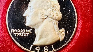 1981 San Francisco Mint Coins - Clear S V$