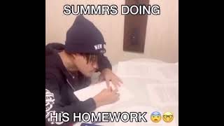 Summrs doing his homework 🤓🤫 - YouTube