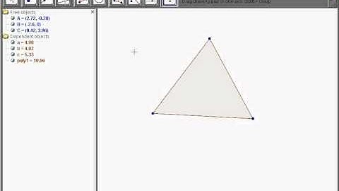 How to construct the centroid of a triangle in Geogebra