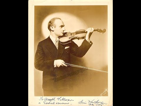 Louis Kaufman & Paul Ulanowsky: Dvořák, Tchaikovsky, Drdla, Kreisler, Massenet & more  (R.1952)