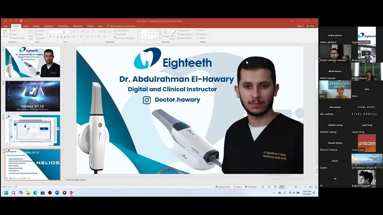 Helios 500 Intraoral Scanner: New V1.12 Software Features Unveiled with Dr. El-Hawary