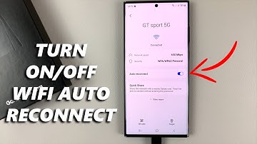 How To Turn Wi-Fi Auto Reconnect ON or OFF on Samsung Galaxy S23/S23+/S23 Ultra