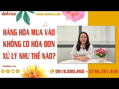 Video HÀNG HÓA MUA VÀO KHÔNG CÓ HÓA ĐƠN xử lý như thế... - youtube