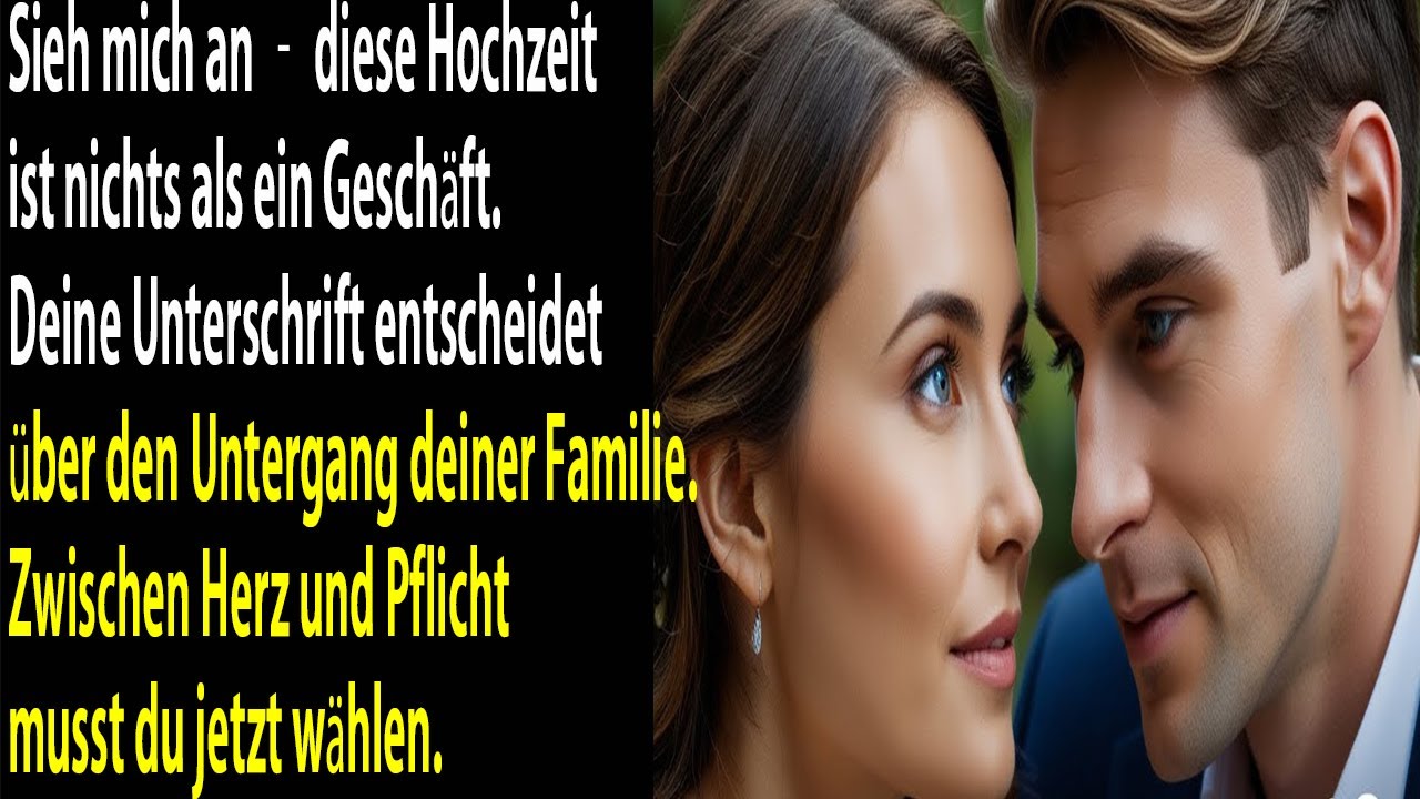 „Diese Hochzeit ist ein Geschäft – unterschreib oder deine Familie wird alles verlieren!“