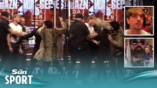 EXCLUSIVE Keemstar and Bryce Hall react to Logan Paul being cut open by Dillon Danis