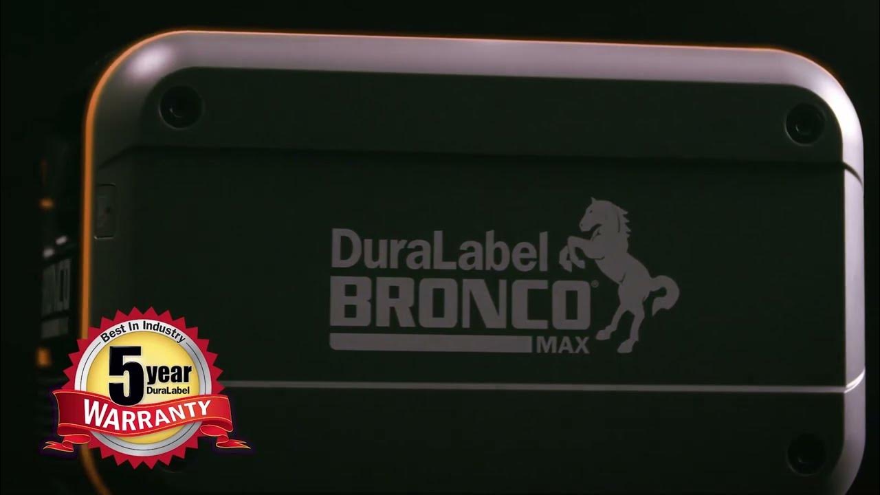DuraLabel Bronco Max Industrial Label Printer YouTube