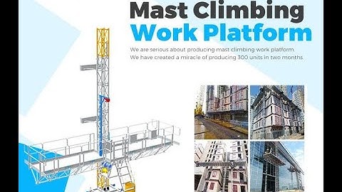 Mast Climber on-site installation &operation in USA