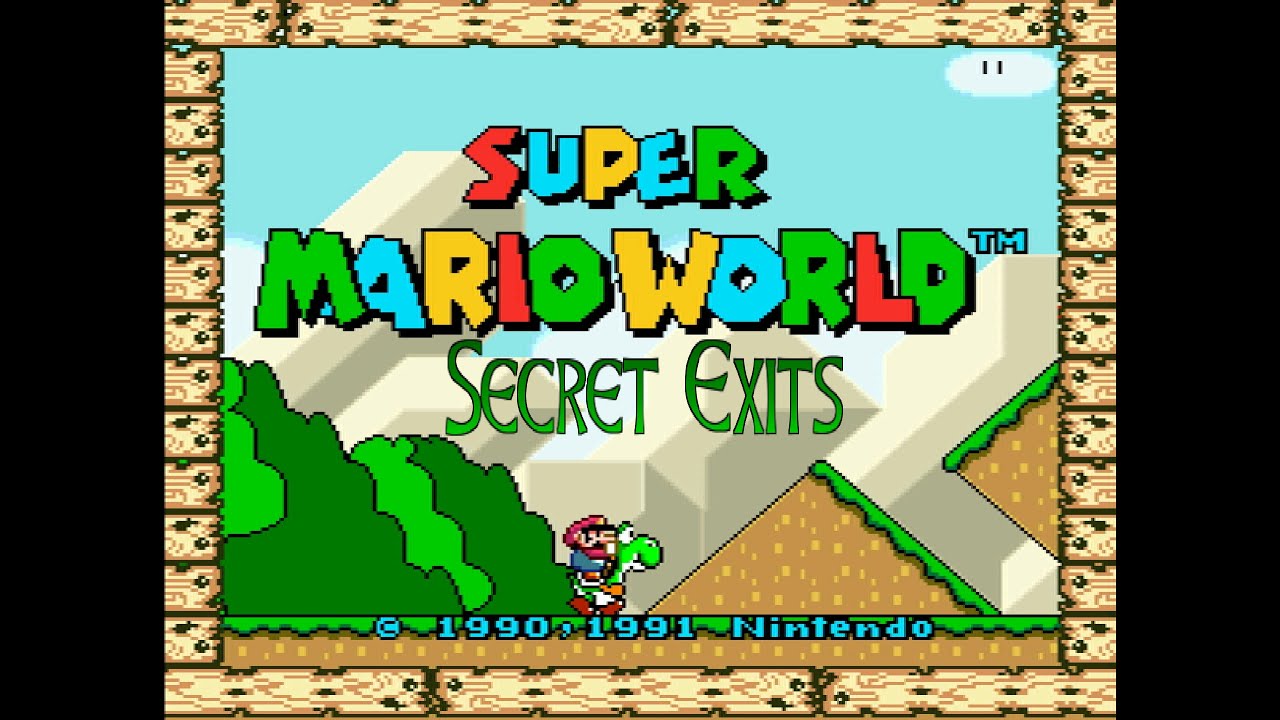 Super Mario World - Donut Secret 1 - Secret Exit to Donut Secret House : SMW