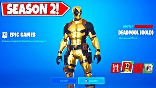 Streamers unlock gold deadpool skin style in fortnite season 2! use
code "beast" as your support a creator the item shop! s...