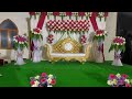 Wedding stage decoration ideas  mandapam decoration