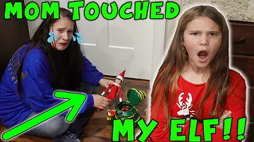 My Mom Touched My Elf On The Shelf! My Mom Is On The Naughty List! Elf Pranked My Mom!