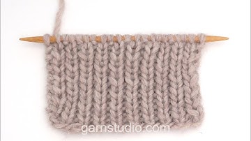 How to work knit 1, purl 1 (back and forth) – Continental knitting style