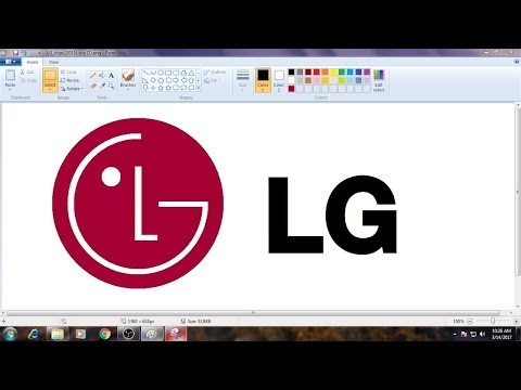 !!How to Draw LG Logo in MS Paint from Scratch!!