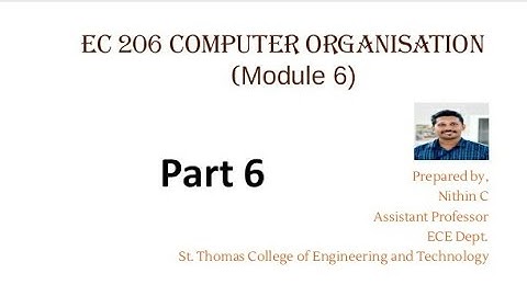 EC 206 COMPUTER ORGANISATION MOD 5 (KTU)_ PART 6_DMA_Asst Prof. Nithin C