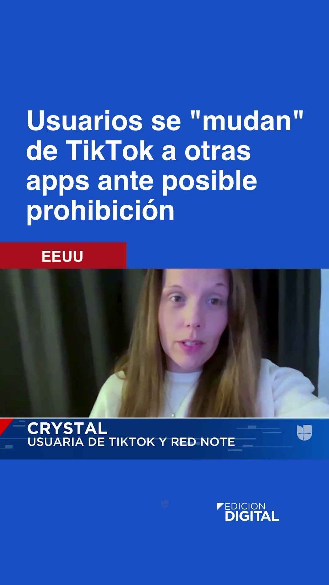 Usuarios de Tiktok se están “mudando” a otras aplicaciones ante posible prohibición