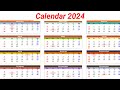 Calendar 2024 with Holidays | Kalendar 2024 | Hindu festival with holidays 2024 | New Calendar 2024