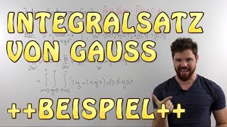 Integralsatz von Gauß BEISPIEL | Fluss durch Würfeloberfläche