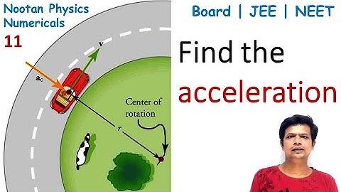 Uniform Circular Motion Q5 Class 11 Nootan Physics Numericals