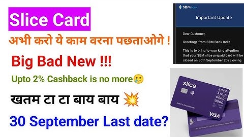 Slice Card New Update | Big Bad News | Slice New Update