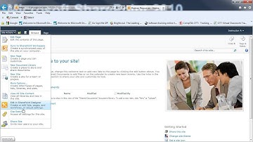 Sharepoint 2010: Creating Subsites