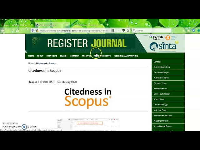 Citedness in Scopus