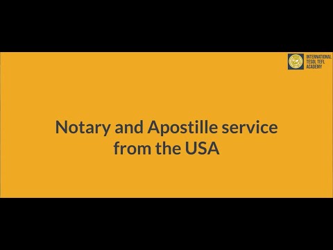 Notary and Apostille Service from the USA