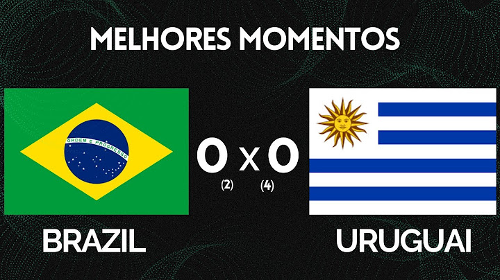 BRASIL 0 (2) x (4) 0 URUGUAI - 06/07/2024