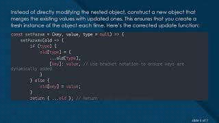 Resolving useState Hook Issues in React: Ensuring Immutable State Management