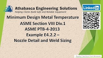 ASME PTB-4 VIII 1 Example E4.2.2 Nozzle Detail Weld Sizing