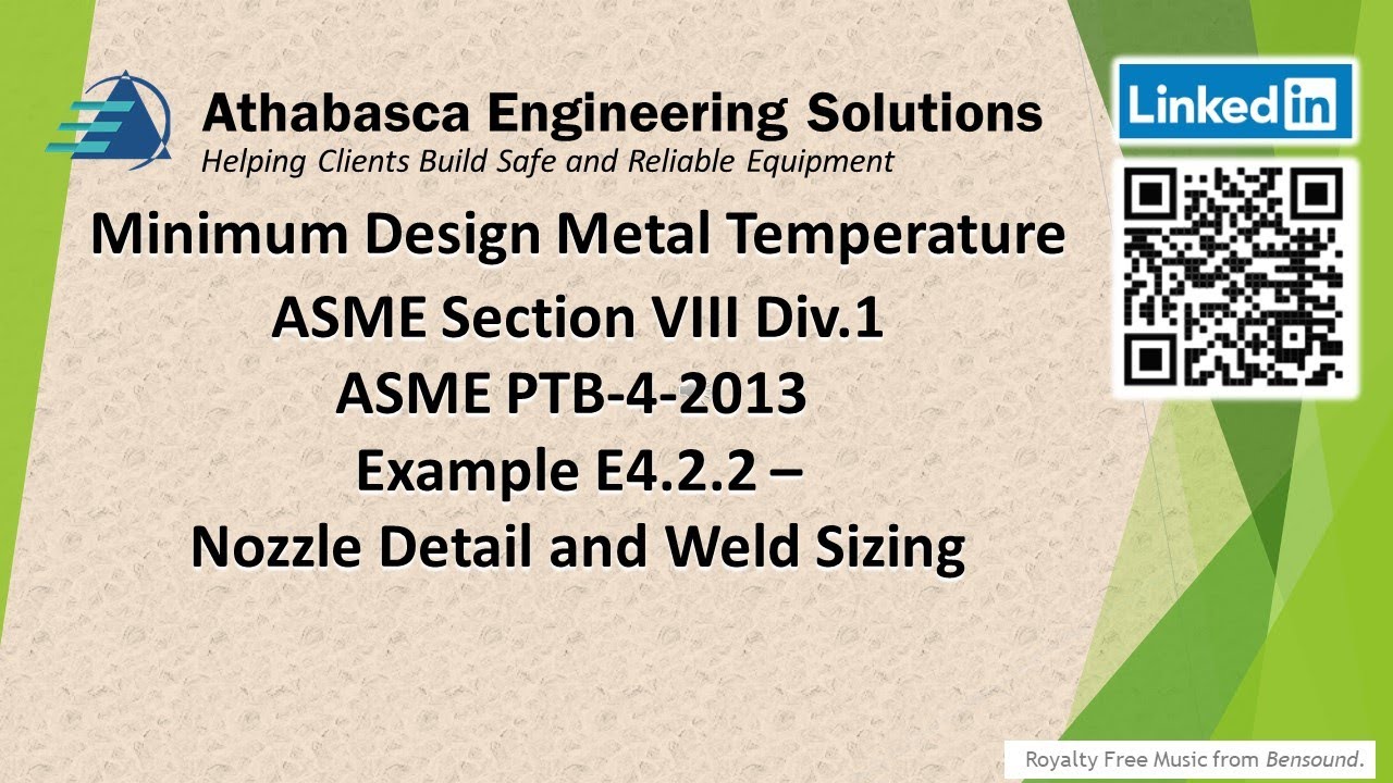 ASME PTB4 VIII 1 Example E4.2.2 Nozzle Detail Weld Sizing YouTube
