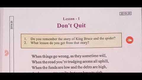 Class 8th Subject English Lesson no. 1"Don