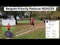 Reigate Priory parkrun 18/10/2025 ( first lap normal speed , second lap 2x )