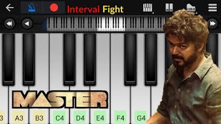 Master Mass Interval BGM | Easy Piano Tutorial | Perfect Piano | Anirudh screenshot 3