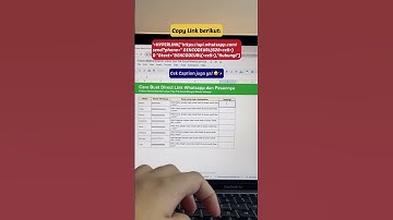 Cara Buat Direct Link WhatsApp dan Pesannya di Excel