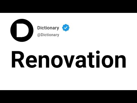 Renovation Meaning In English - YouTube
