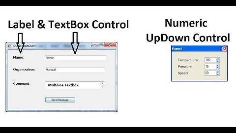 VB.NET Label, TextBox, & CheckBox Control with Property, Event & Example.