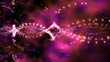 4K ♪ Music Video ♪ Twirling Purple Wave Particles ♪ 2160p Motion Background  AA VFX